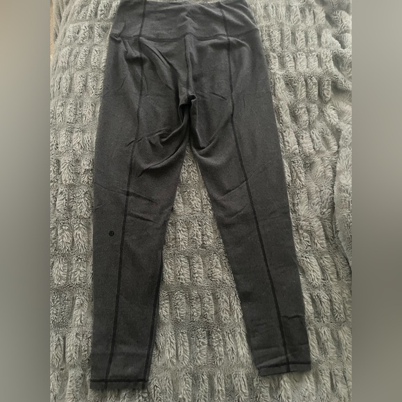 Grey Lululemon Winter Leggings - Picture 3 of 3